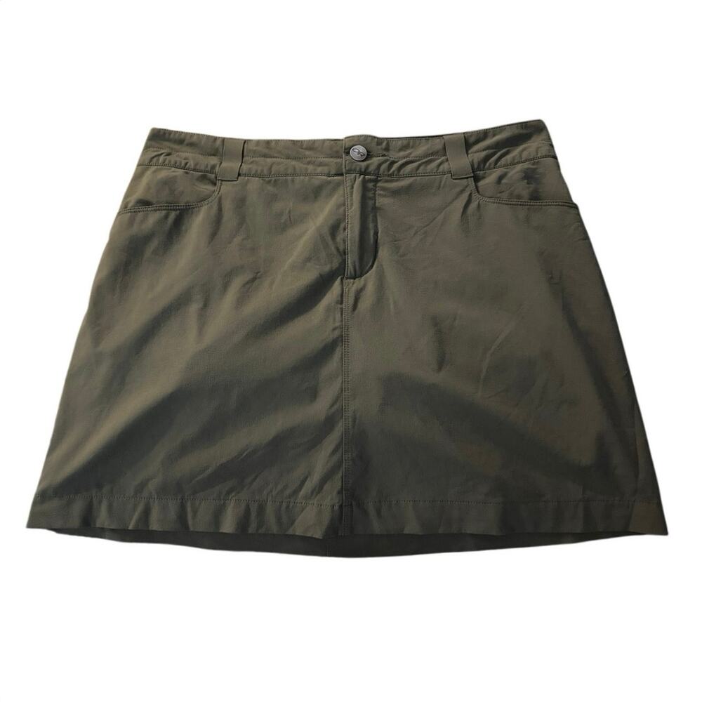 Outdoor Research Womens Olive Green Hiking Active Pockets Golf Tennis Skirts 8